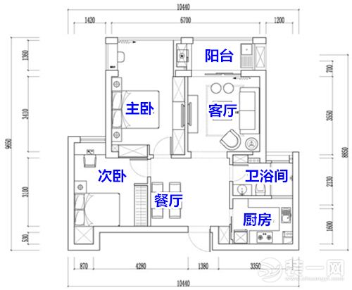 美式装修样板间